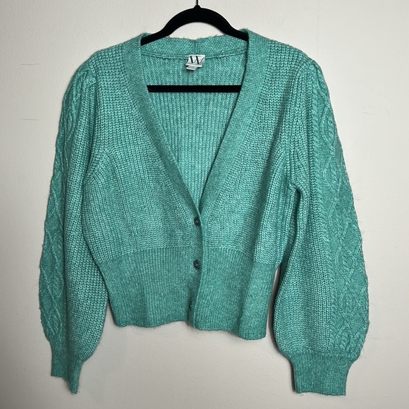 Worthington Green Chunky Crop Sweater size L - Picture 6 of 15